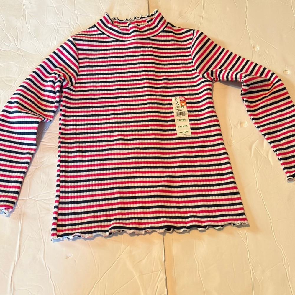 🆕 Garanimals striped long sleeve shirt Sz 5T